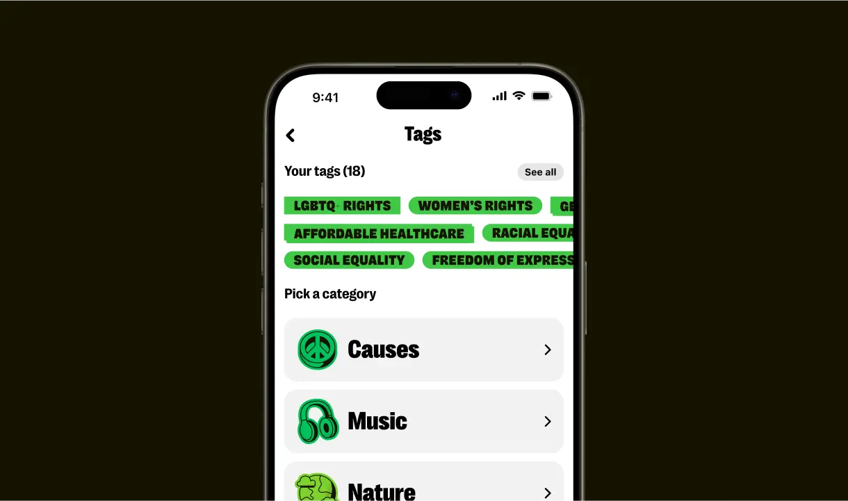 Yubo the Social Discovery app launches social causes tags 